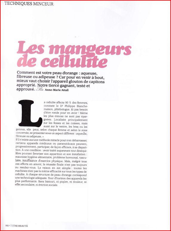 , LipoCryo dans &#8220;Votre Beauté&#8221;, Centre Laser Paris Sorbonne : Soins Esthétiques &amp; Dermatologie